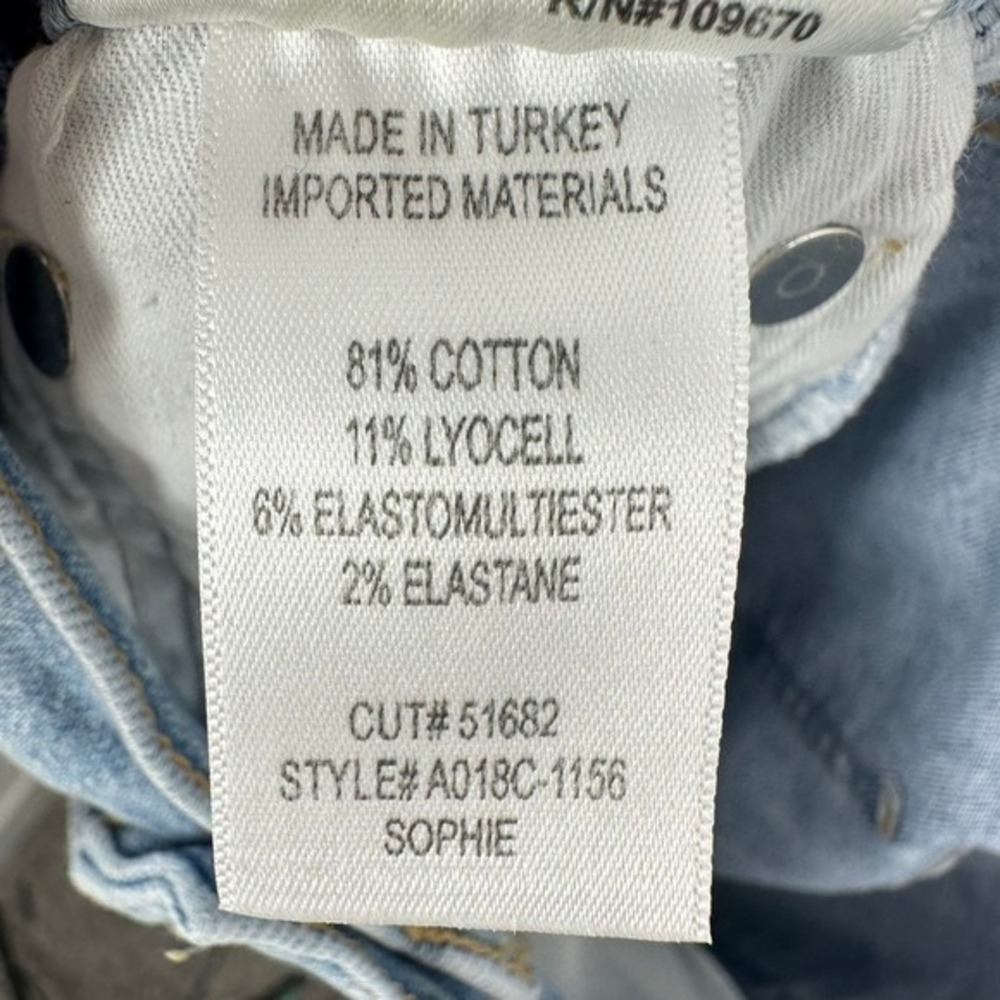 AGOLDE Los Angeles Denim Jeans Sophie Size 28 Light Wash High Rise Classic‎ - Picture 9 of 9